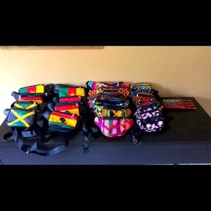 Decorative Fanny packs and fans
